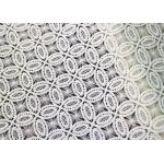 Couture Bridal Heavy African Cord Guipure Embroidered Lace Fabric For Women Dress OEM / ODM for sale