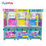 Toys World Win Plush Toys Machines USA Market Business Dopamine Transparent Color  the Claw Crane Machine for Sales for sale