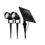 Auto On Off Solar Landscape Spotlights 1W 200lm Warm White Aluminum for sale