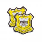Academy Uniform Custom Woven Badges , Chenille Iron On Patch Polyester Material for sale