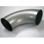 Galvanized Steel Elbow Dust Collection Fittings , Sliver Dust Extraction Ducting for sale