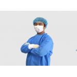 Waterproof Disposable Operating Gowns , Blue Disposable Coveralls Breathable for sale