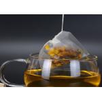 140 MM Width Nylon Tea Filter Bag Pyramid Plain Weave Mesh White Color for sale