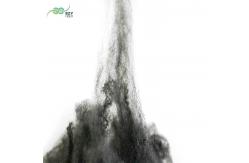 China 6D Hollow Recycled Polyester Staple Fiber Non Siliconized Gray Black PSF supplier