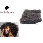 Kinky Curly Natural Black 1b Human Hair Extension For Black Women for sale