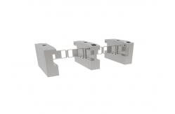 China Pedestrian Biometrics Swing Barrier Gate SUS304 Fingerprint RFID Reader supplier