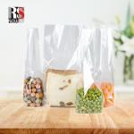 Clear Packing Plastic BOPP Block Bottom Bags For Food Customized Logo