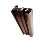 Customized Aluminum Frame Profile , T5 / T6 Aluminium Windows Wood Finish