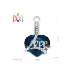 Multicolor Engraved Heart Cremation Necklace Charms for sale