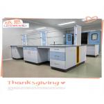 Custmized Lab Island Bench Export Plywood Package For Lab Furnitures Modular Structure for sale