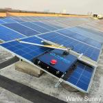 1100 mm Cleaning Width Wireless Remote Control Cleaning Machine for Solar Panel Washing for sale