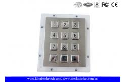China Stainless Steel Industrial Numeric Keypad Vandal High Resistance For Access Control System supplier