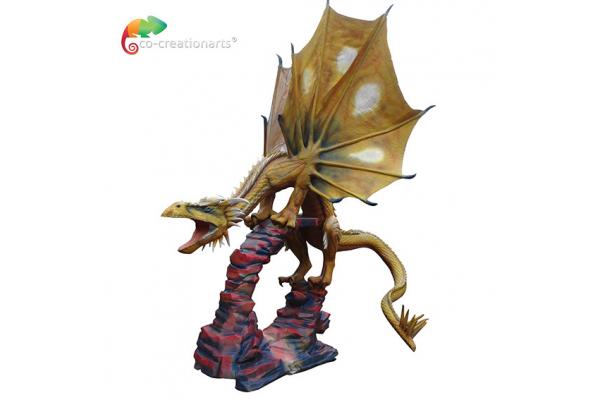 220v Customize Robotic Real Looking Dragon Realistic Movement 1 Year