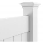 Garden Outdoor White PVC Plastic Vinyl Privacy Fencing for sale