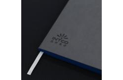 China Embossed Logo Custom Journal Notebook Suede Cover For Company Promotion Design supplier