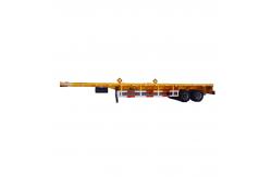 China 2 Axle Lorry Container Trailer 20FT ISO Tank Container Flatbed Semitrailer supplier