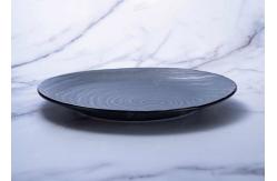 China SGS Irregular Dark Night Porcelain Dessert Plates supplier