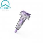 Top Push Button Activated Safety Lancet For Fingertip Blood Sampling