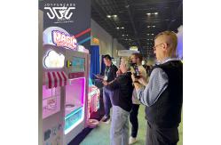 China Flower Shapes Cotton Candy Floss Vending Machine Full Automatic Commercial Use supplier
