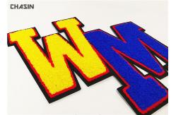 China Chenille Alphabet Sewn Patches  ,  Custom Chenille Patches No Minimum supplier