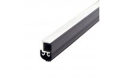 China 6063 Aluminum Door Bottom Seal Strip Screw Fixed With Silicone Rubber supplier