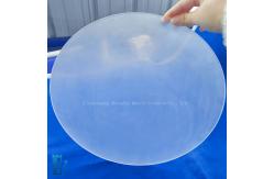 China Customized Corrosion Resistant Circular Frosted Quartz Plate Large Quartz Sheet supplier