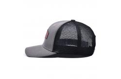 China Customizable Cotton-Front Trucker Cap with Sweatband Custom Lether Patch supplier