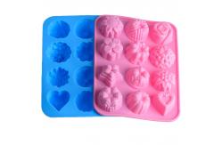 China Reusable Nonstick Silicone Baking Molds With 12 Different Shape supplier