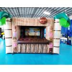 Palm Tree Carnival Booth Inflatable Tiki Bar Pub Tent for sale