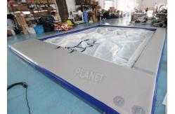 China Double Layer Ocean Jellyfish Pool Floating Inflatable Sea Swimming Pool With Net supplier