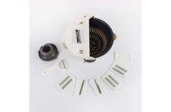 China Plastic Sink Drain Basket Multifunctional Vegetable Cutter Gray White supplier