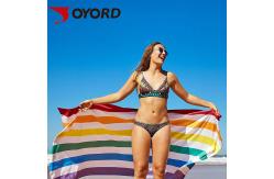 China Modern Fancy  Sublimated Beach Towels Extra Large Oversized Sand Repellent supplier
