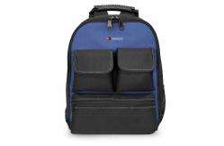 China Oxford Backpack Tool Bag Black Multi Pocket Tool Bag With Waist Bag supplier
