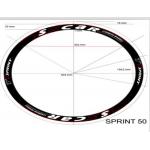 Anti Scratch Bicycle Wheel Decals With Excellent Ink Performance