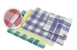 China Microfiber Napkin Special Lattice Pattern Dope-Dyed for Cleaning supplier