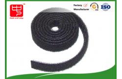 China  gripping hook & loop cable ties in black , Silk printing supplier