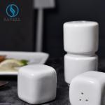 White Ceramic Salt And Pepper Shakers for sale