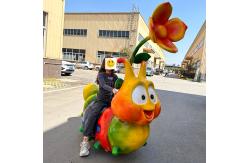 China Amusement Park Ride on Dinosaur Electric Scooter with Steel Frame and Remote Control supplier