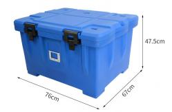 China 110L Insulated Food Transport Containers With Wheels supplier