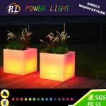 Waterproof LED Furniture Illuminated Plastic Garden Flowerpot for sale