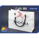 Logo Embossing Custom Printed Paper Gift Bag with Ribbon Closure for Luxury Gift for sale