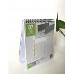 A4 A5 Color Printable Desk Calendar Double Sided With 250g White Cardboard for sale