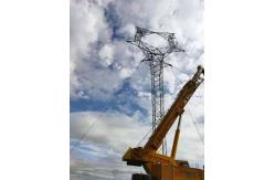 China Cat Head Transmission Line Lattice Steel Tower For Site supplier