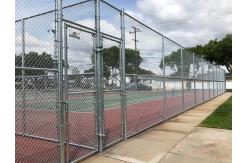 China Square Post PVC Coated Security Chain Link Wire Mesh Fence Hot Dipped Galvanized supplier