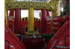 China New Inflatable Construction Themed Obstacle Course PVC Outdoor Games supplier