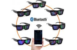 China Bluetooth Appled LED Glasses Party Programmable Message Animation DIY supplier