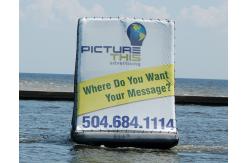 China Inflatable Billboard / PVC Tarpaulin Advertising Inflatables Water Billboard supplier