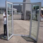 Soundproof UPVC Glass Entry Door With Double Triple Glazed And Grilled