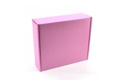 China Pink Corrugated Shipping Boxes Cute Printing Mailing Packing Custom Folding supplier