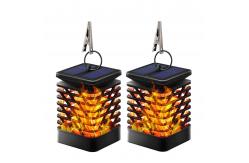 China Warm White 3500K 40LM Wireless LED Solar Garden Lanterns Solar Flame Torches supplier